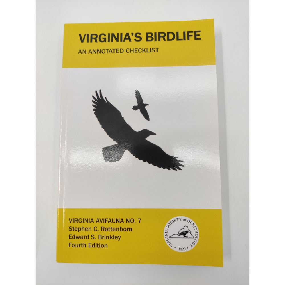 Virginia's Birdlife An Annotated Checklist Paperback VA Avifauna no7 4th ed